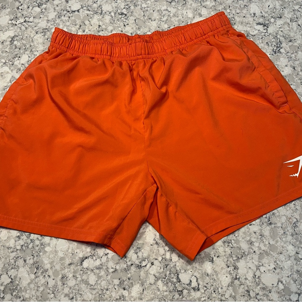 Gymshark Vibrant Orange Athletic Shorts